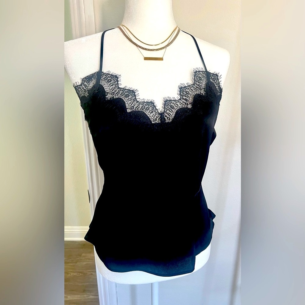 New with tags Express silk with lace trim cami.